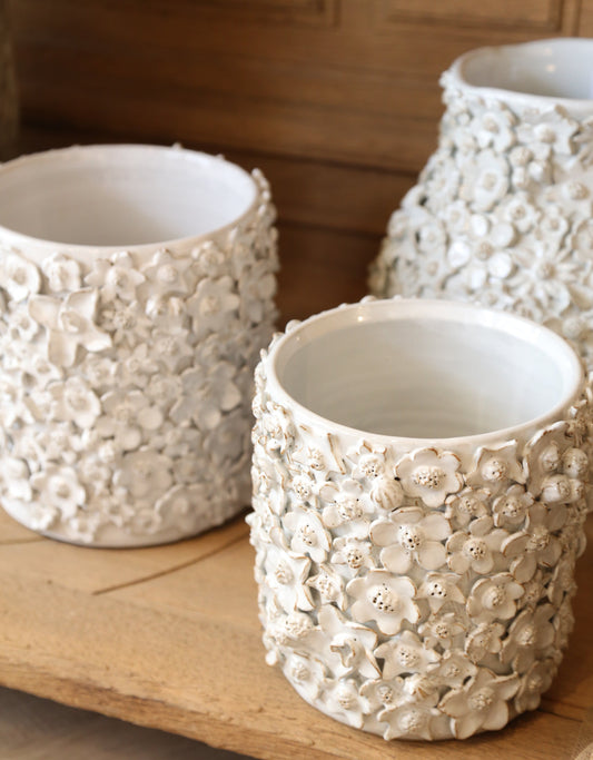 Jessamine White Vase Collection