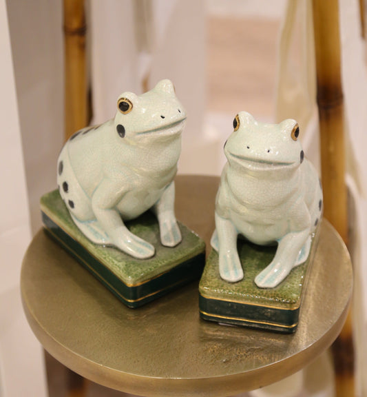 Vintage Takahashi Frog Bookends