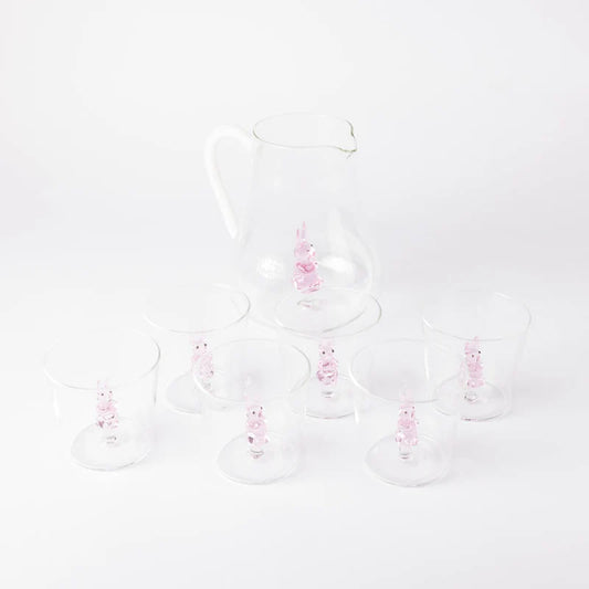 Pink Rabbit Glass Collection