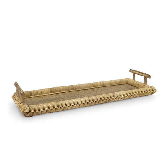Kenis Braided Natural Rectangle Tray