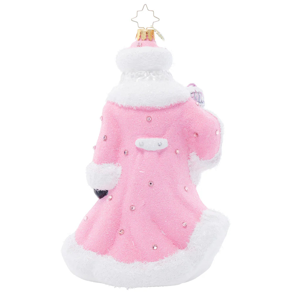 Santa's Pink Promise Radko Ornament