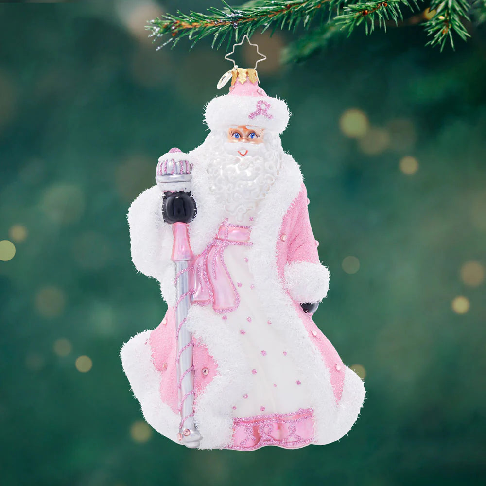 Santa's Pink Promise Radko Ornament