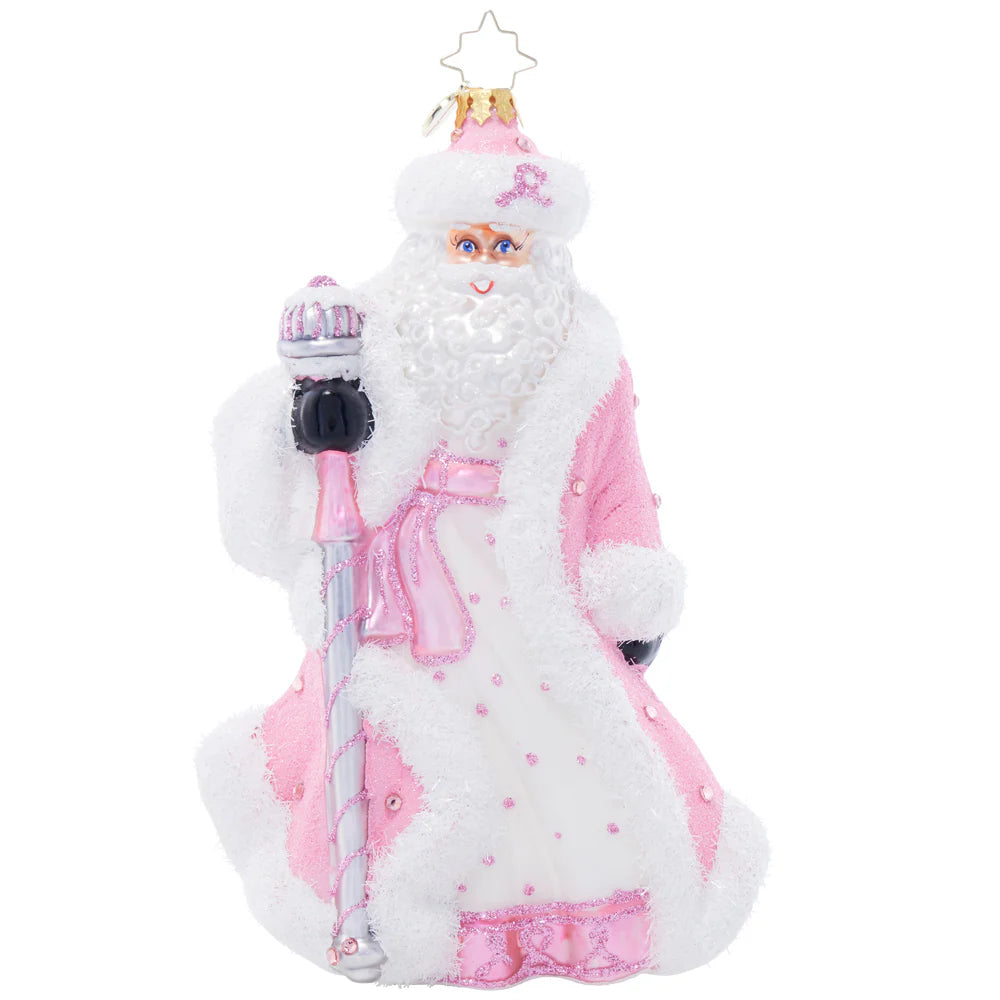 Santa's Pink Promise Radko Ornament