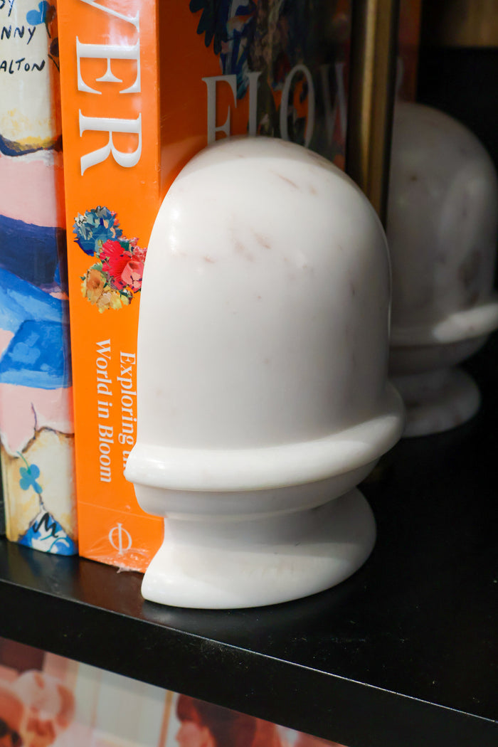 Finial Marble Bookends