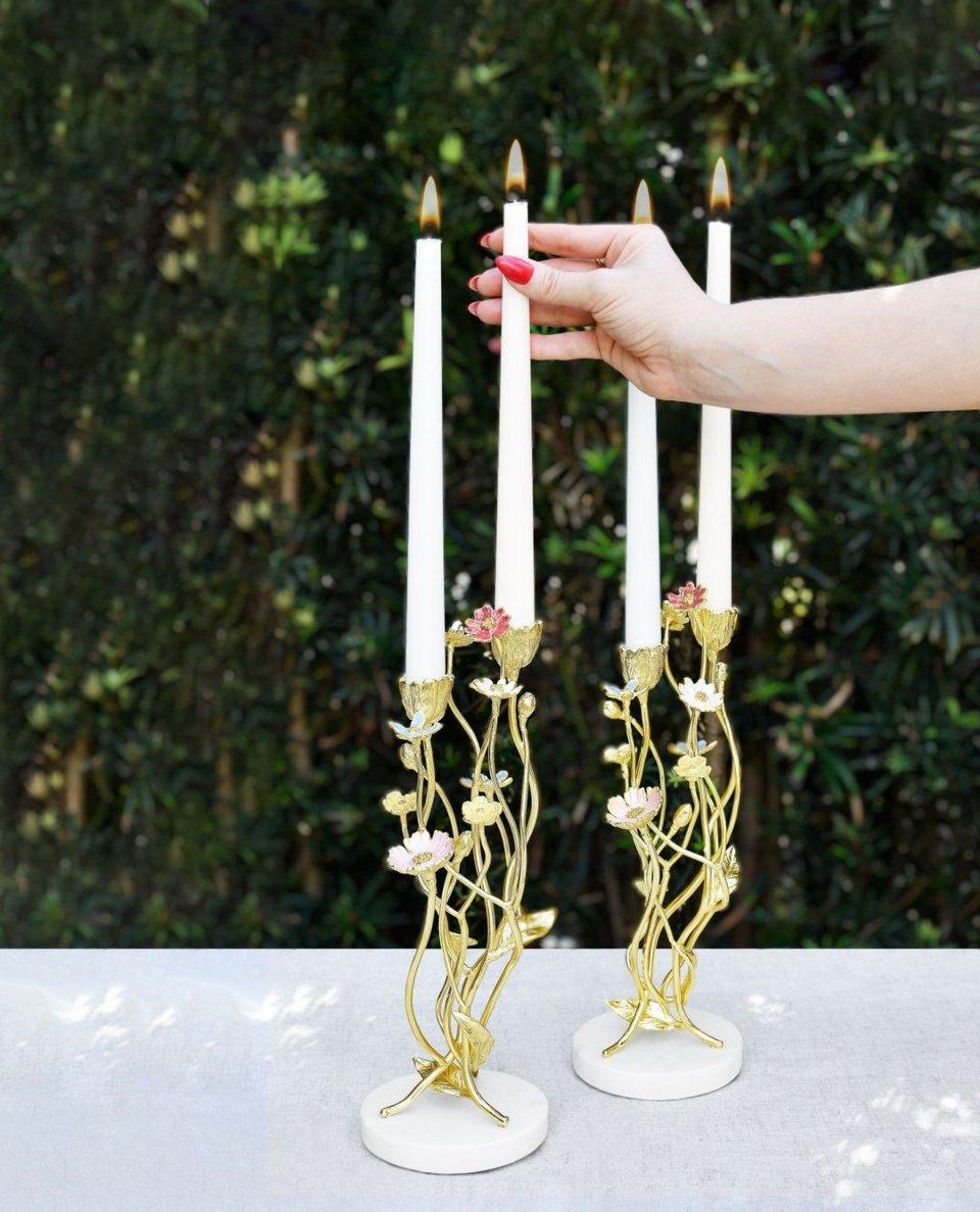 Wildflower Candlestick Holders