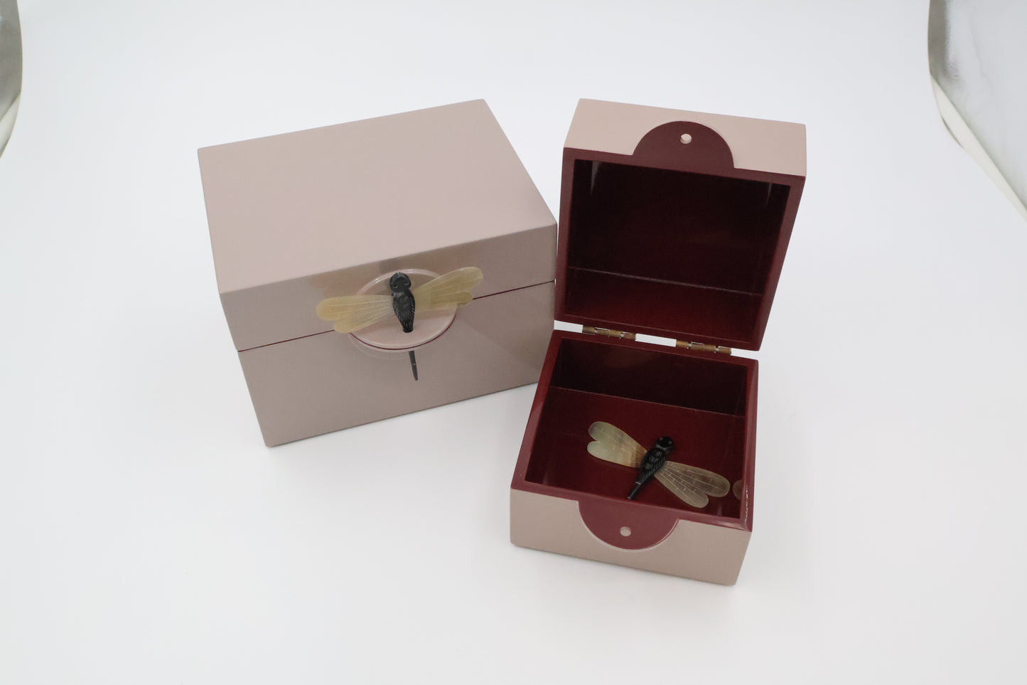 Lacquered Dragonfly Boxes