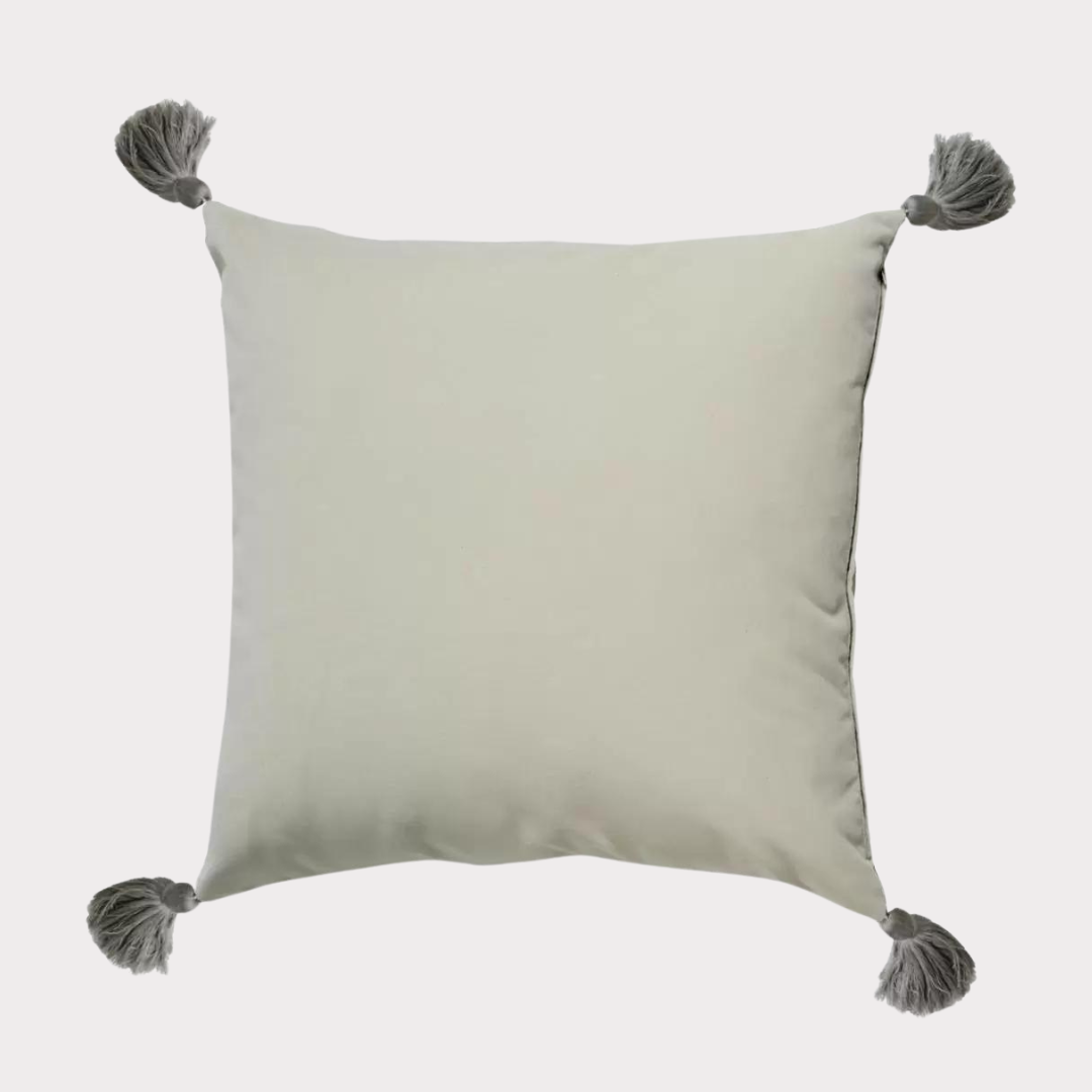 Almond Tassel Indoor/Outdoor Pillow