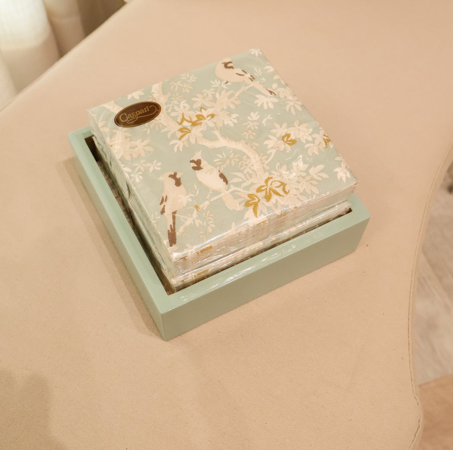 Celadon Cocktail Napkin Holder