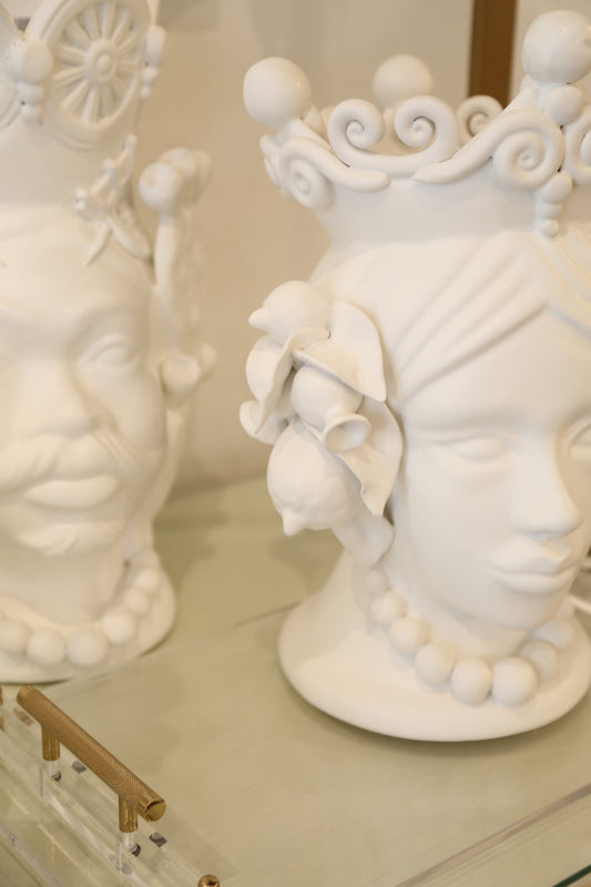 Elisabetta and Omar Head Vases