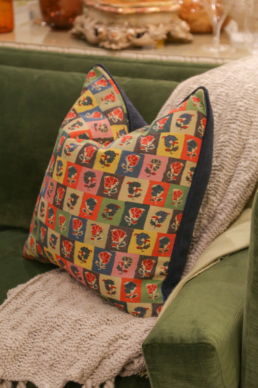 Multicolored Squares Custom Square Pillow