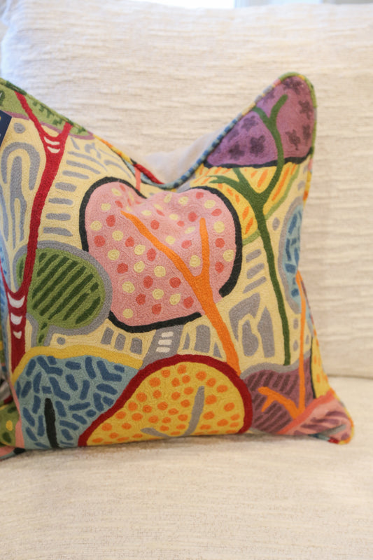 Multicolor Trees Custom Square Pillow