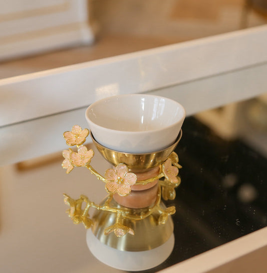 Cherry Blossom Porcelain Dipping Bowl