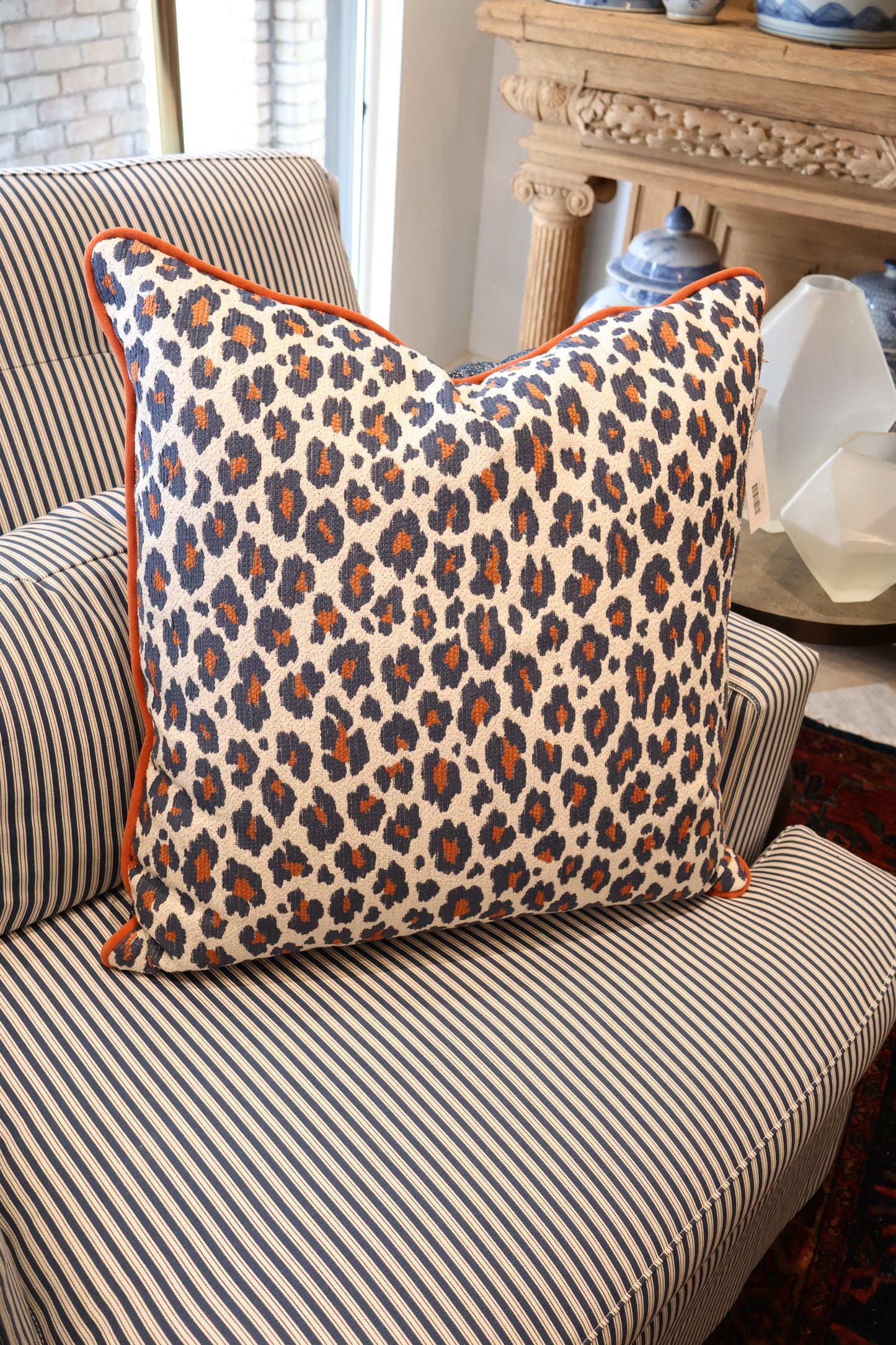 Bengal Denim Indoor/Outdoor Pillow