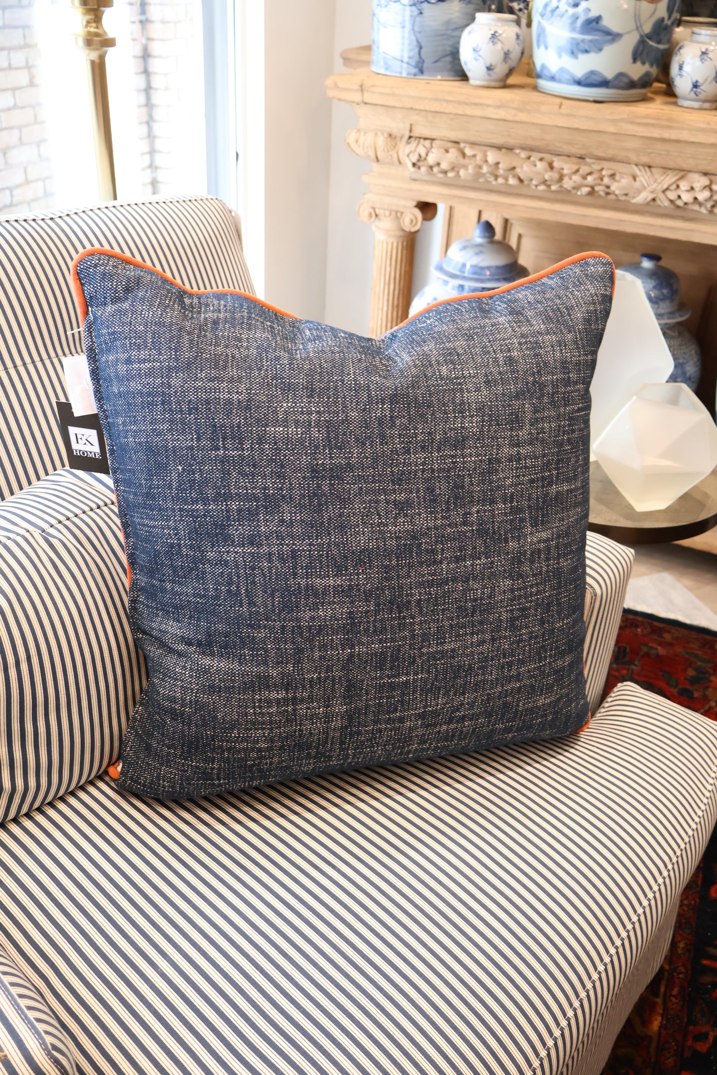 Bengal Denim Indoor/Outdoor Pillow