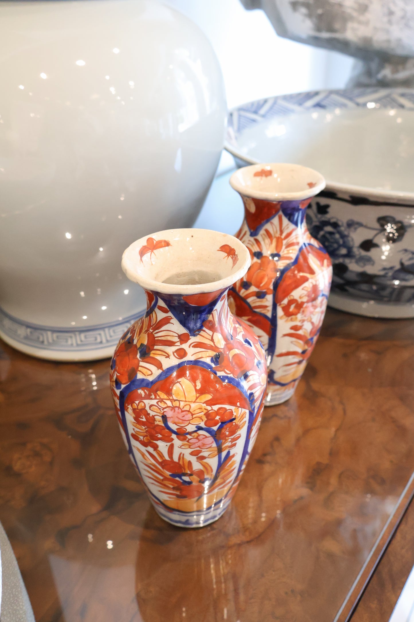 19th Century Imari Vase Pair