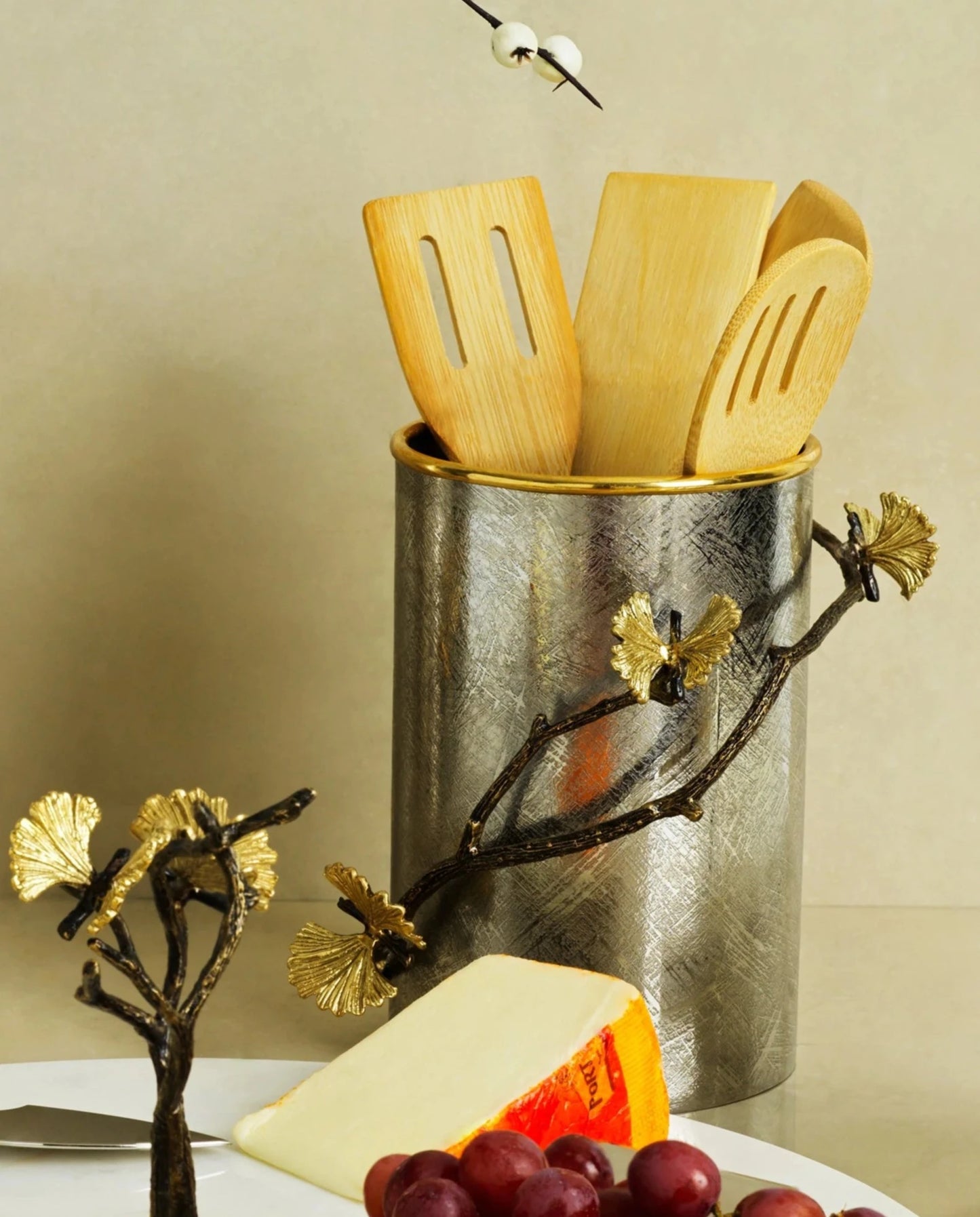 Butterfly Ginkgo Utensil Holder