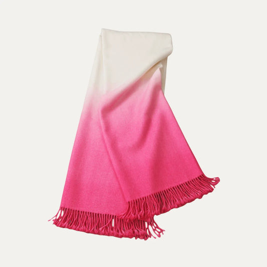 Dip Dye Throw Bright Pink