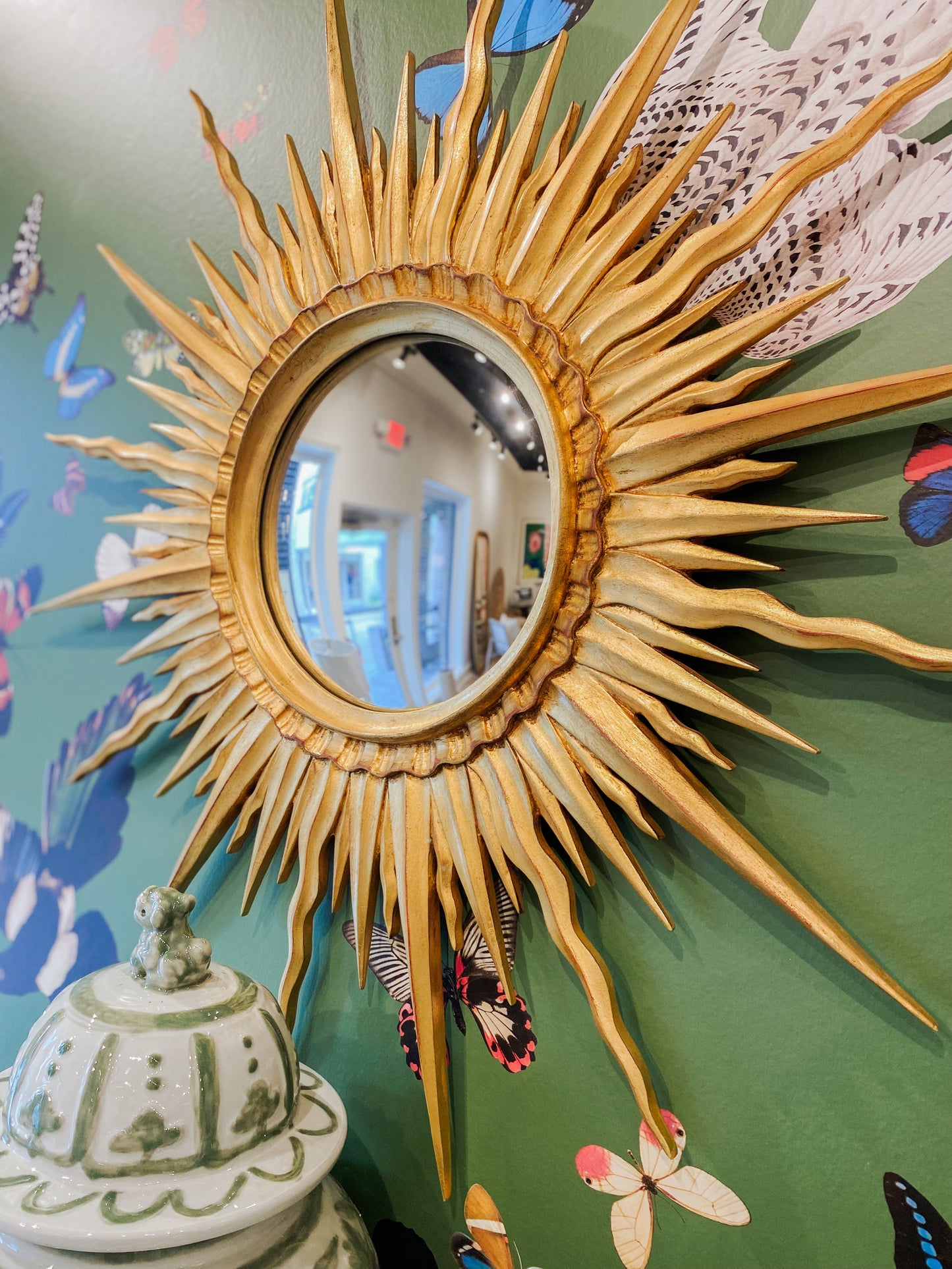 Antique Gold Starburst Mirror