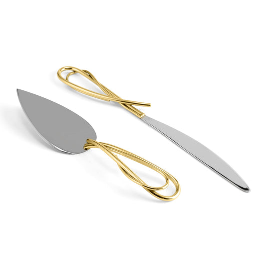 Calla Lily Cake Knife and Server Set